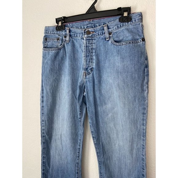 Vintage Abercrombie & Fitch women' 10R boot cut light wash button fly jeans - Picture 2 of 9